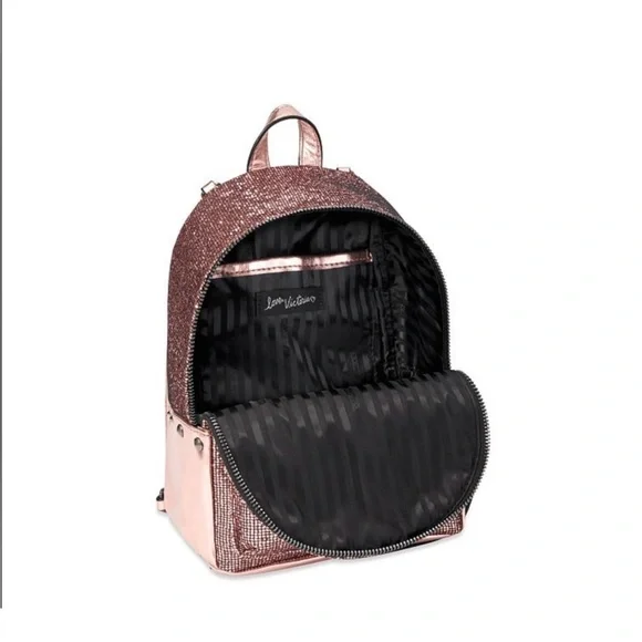Victoria's Secret Metallic Rose Gold Mini Backpack - Picture 2 of 14